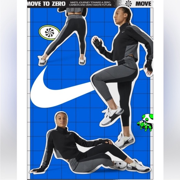 Nike Pro DriFit High Waisted 7/8 training leggings with pockets. (NWT) - Picture 5 of 12